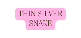 thin silver snake